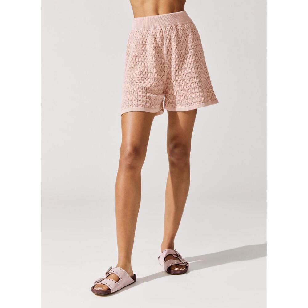 NEW MR MITTENS lace shorts in cameo pink